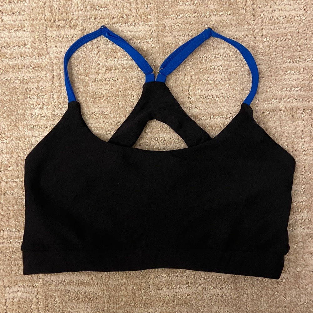 Five Dancewear Black & Blue Sports Bra